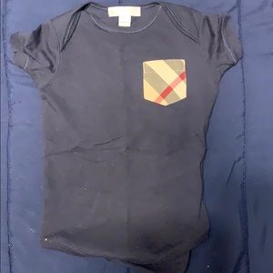 Navy Blue Burberry Onesie